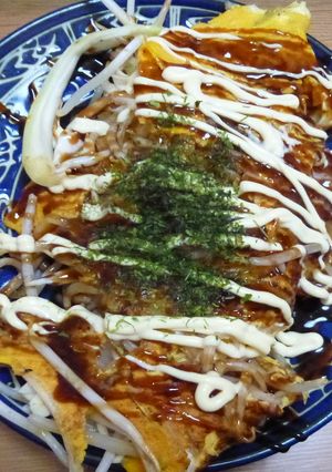 ホットプレートで簡単とんぺい焼き♪-レシピのメイン写真
