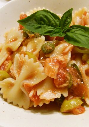 ツナとトマトの冷たいパスタ♪-レシピのメイン写真