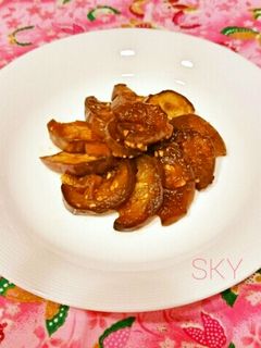 冷凍お弁当お野菜おかず:なすの酢醤油煮-レシピのメイン写真