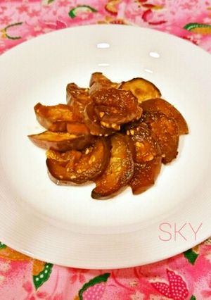 冷凍お弁当お野菜おかず：なすの酢醤油煮-レシピのメイン写真