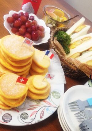 野菜ジュースパンケーキ♪モーニング。-レシピのメイン写真