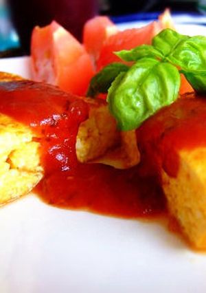 ふっかふか♡卵×豆腐のチーズオムレツ！-レシピのメイン写真