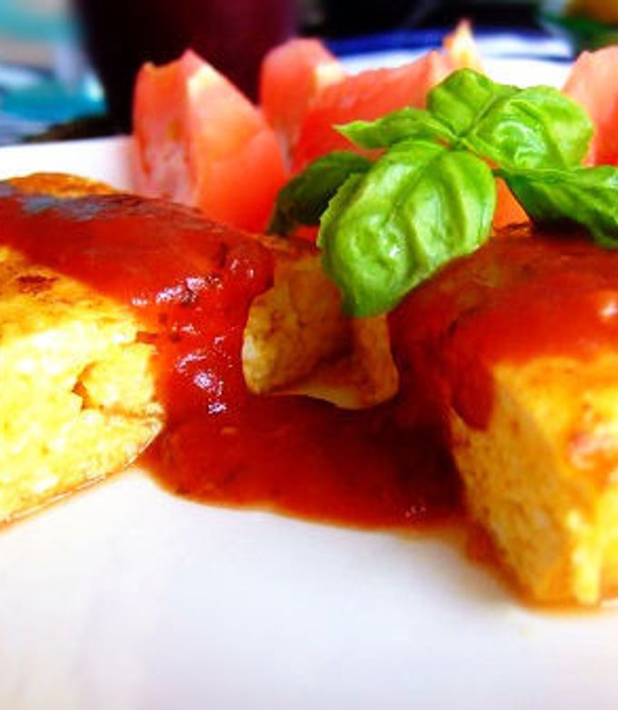 ふっかふか♡卵×豆腐のチーズオムレツ！-レシピのメイン写真