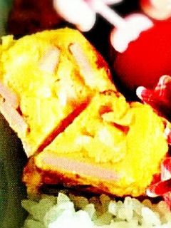 コーンとハムの甘口玉子焼き-レシピのメイン写真