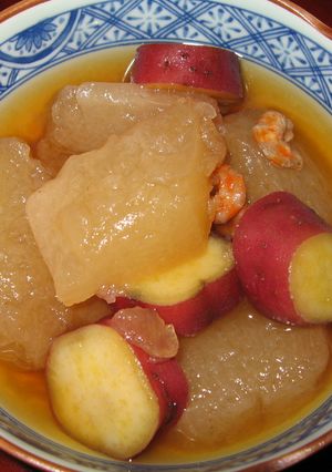 冬瓜（かもうり）とさつまいもの煮物-レシピのメイン写真