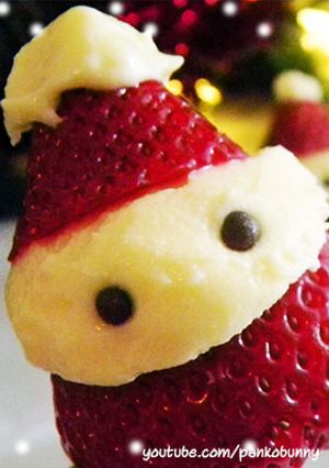 ❄ いちごチーズケーキ風のサンタさん❄-レシピのメイン写真