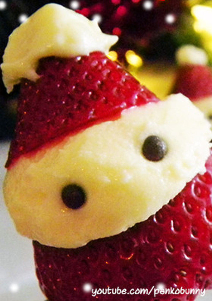 ❄ いちごチーズケーキ風のサンタさん❄-レシピのメイン写真