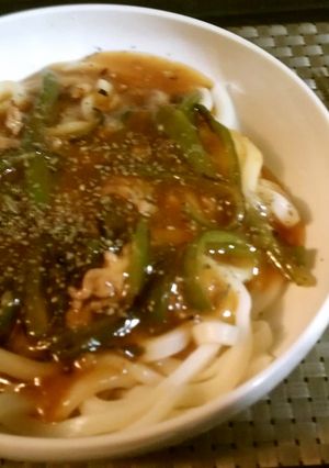 簡単！青椒肉絲うどん-レシピのメイン写真