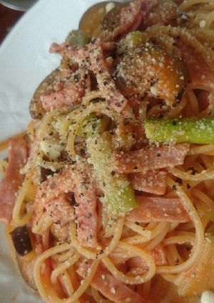 ケチャップで簡単にトマトパスタ-レシピのメイン写真
