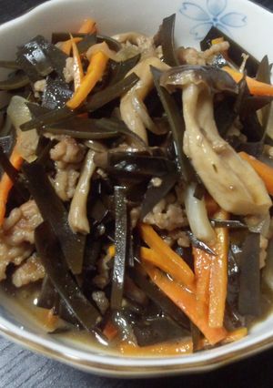 ☆簡単♪あらめと豚挽き肉の煮物☆-レシピのメイン写真