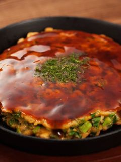 フライパンで簡単!山芋でねぎ焼き-レシピのメイン写真