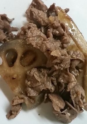 牛肉と根菜の生姜風味きんぴら-レシピのメイン写真