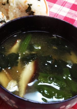 椎茸たっぷり旨みたっぷりお味噌汁。-レシピのメイン写真