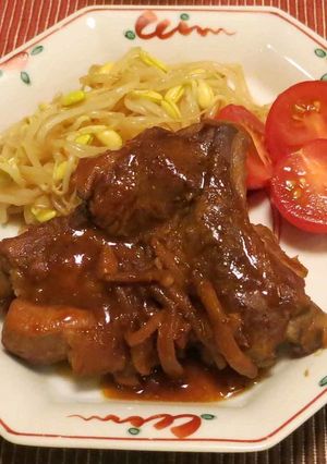 超簡単！　スペアリブの味噌煮込み-レシピのメイン写真
