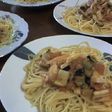 ナスとトマトの冷製パスタ