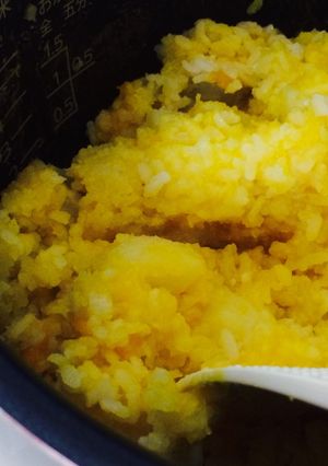 炊飯器でカボチャとジャガイモご飯-レシピのメイン写真