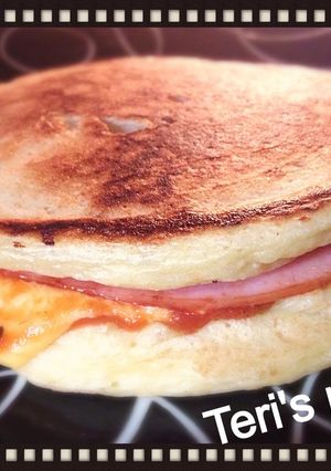 豆腐HMの低糖質ふわもちパンケーキサンド-レシピのメイン写真