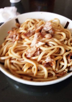 やみつき！簡単！豚マヨ焼きうどん！-レシピのメイン写真