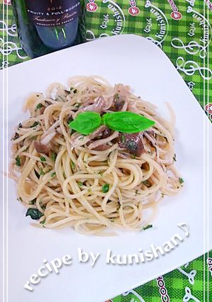 青じそときのこのパスタ♪-レシピのメイン写真