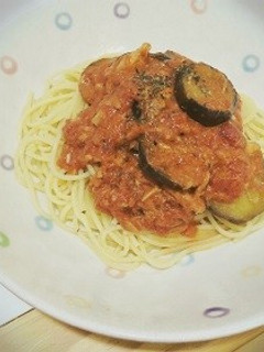 なすとツナのトマトクリームパスタ-レシピのメイン写真