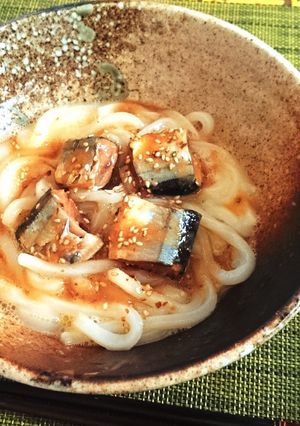 超簡単♪釜玉うどんアレンジ*魚缶詰プラス-レシピのメイン写真