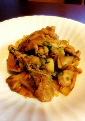 豚肉とまいたけの甘酸っぱ炒め★生姜焼き風-レシピのメイン写真