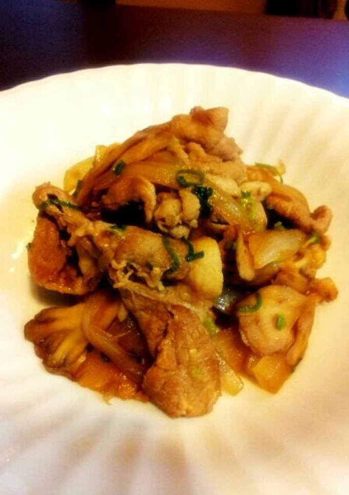 豚肉とまいたけの甘酸っぱ炒め★生姜焼き風-レシピのメイン写真