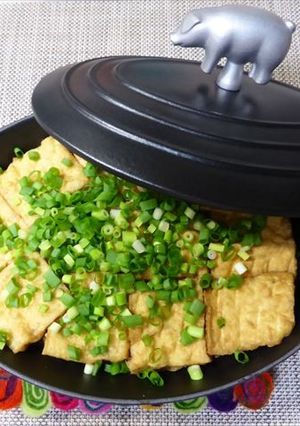 ストウブで厚揚げの簡単煮-レシピのメイン写真