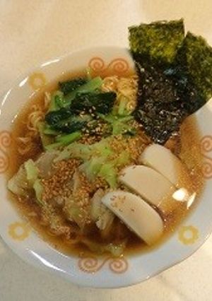 金ごまたっぷり！醤油ラーメン-レシピのメイン写真