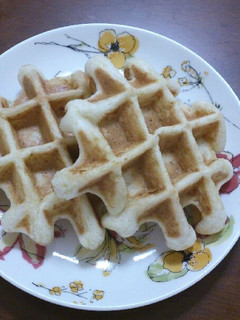卵なし♪豆腐でHMでふんわ~りワッフル-レシピのメイン写真