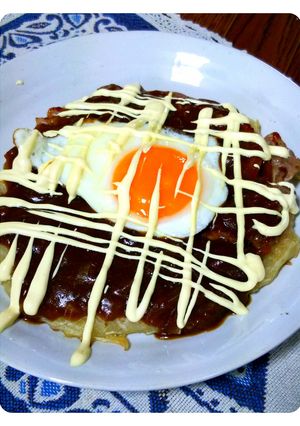 カレー風味のお好みソースで☆お好み焼き-レシピのメイン写真