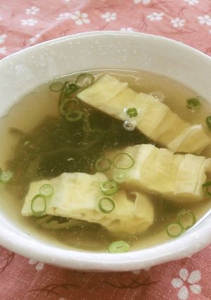めかぶと生湯葉のスープ-レシピのメイン写真