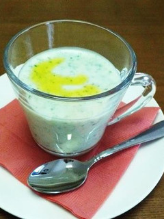 介護食【おろし胡瓜のヨーグルトスープ】-レシピのメイン写真