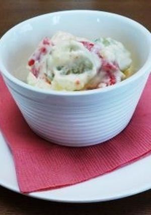 介護食【下蒸し胡瓜とパプリカのサラダ】-レシピのメイン写真