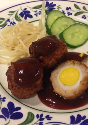 簡単こどもが喜ぶ＊うずらハンバーグ-レシピのメイン写真