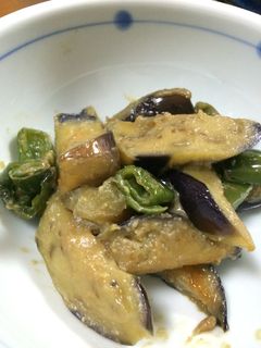 簡単!!茄子とピーマンの味噌炒め-レシピのメイン写真