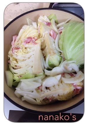 キャベツと豚肉の蒸し煮-レシピのメイン写真
