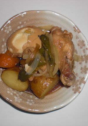 鳥手羽元と新じゃがと獅子唐の甘辛煮-レシピのメイン写真