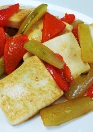 介護食【下蒸しきゅうりの炒めもの】-レシピのメイン写真