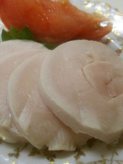 真っ白な手作りチキンハム-レシピのメイン写真