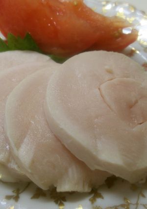 真っ白な手作りチキンハム-レシピのメイン写真