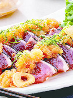 鰹のたたき きわみソースがけ-レシピのメイン写真