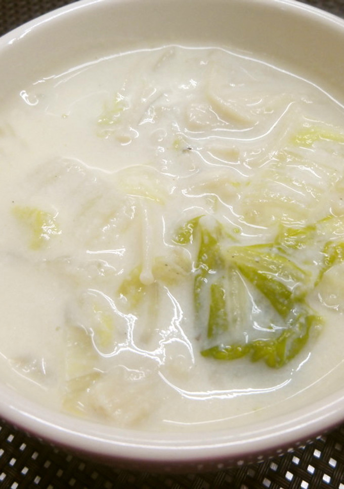 豆乳で白菜とえのきの中華クリーム煮-レシピのメイン写真