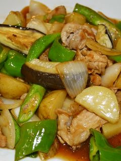 野菜の黒酢炒め|大皿でメインに-レシピのメイン写真