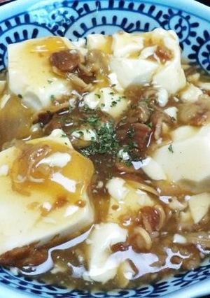 介護食【牛丼の素で簡単!肉豆腐】-レシピのメイン写真