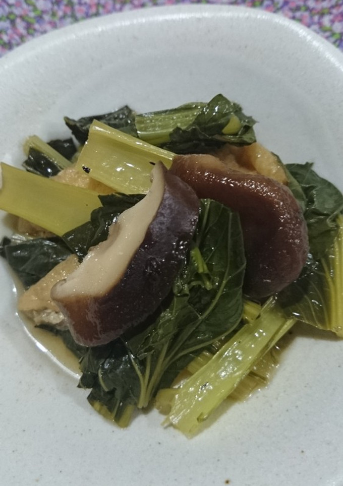 椎茸で旨味アップの小松菜の煮浸し♪-レシピのメイン写真