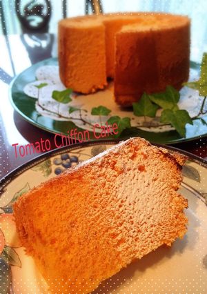 トマトシフォンケーキ-レシピのメイン写真