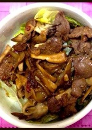 簡単!牛肉とキノコのオイスターソース炒め-レシピのメイン写真