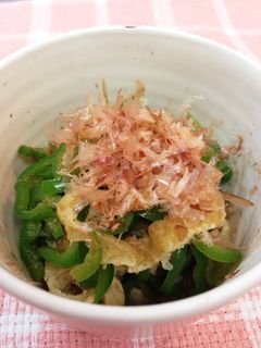 ピーマンと油揚げのサッと煮-レシピのメイン写真