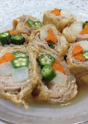 ☆オクラと長芋のうすあげロール☆-レシピのメイン写真
